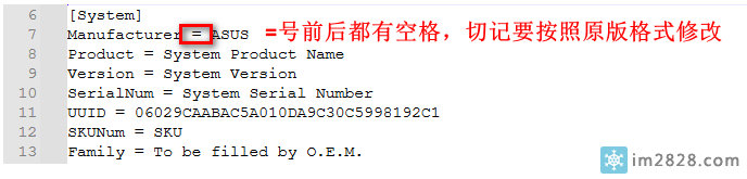按照原版格式修改