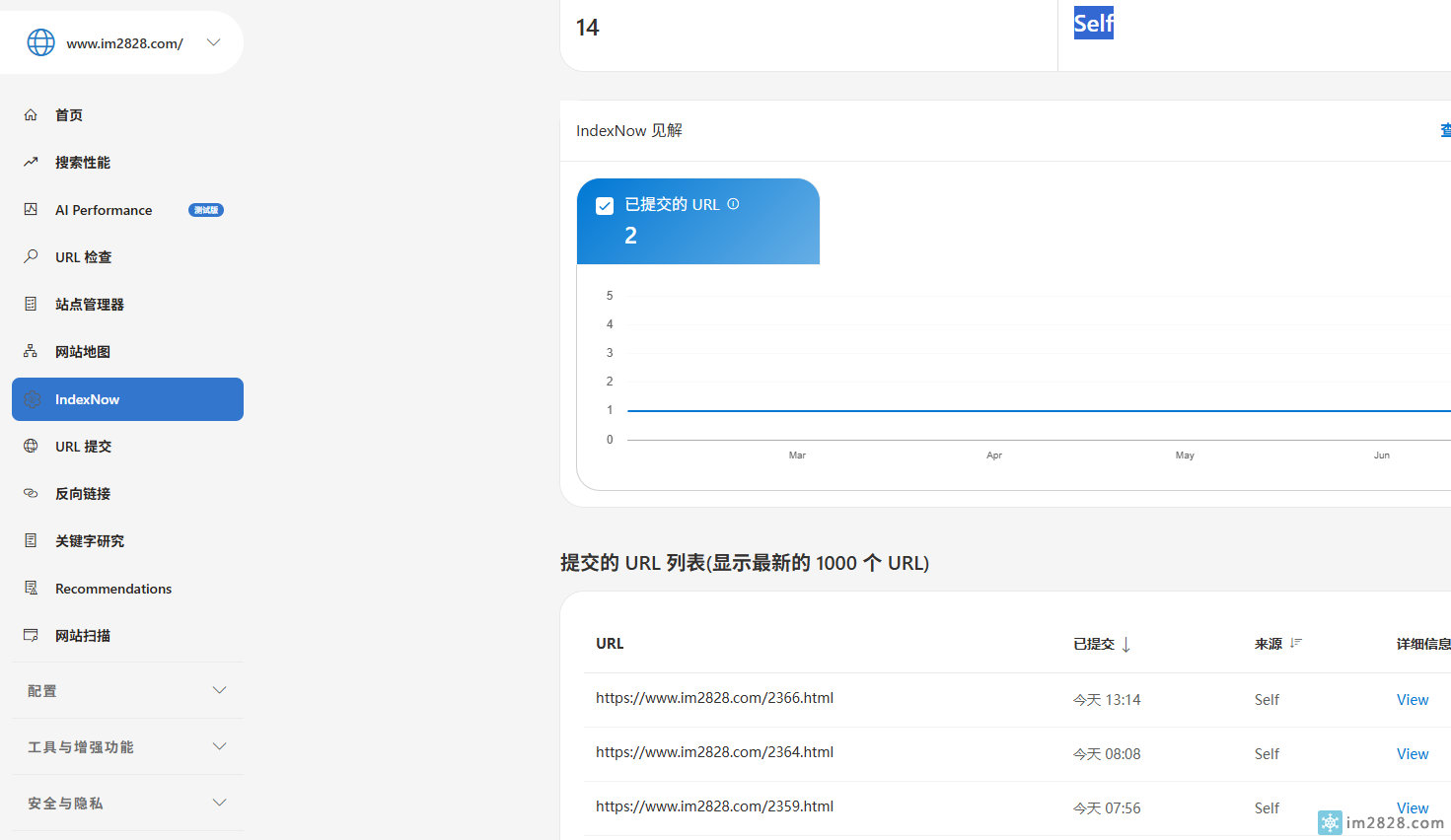 bing index效果