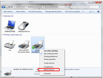Windows7 WSD打印设备安装失败出现“WSD print device”图标叹号的