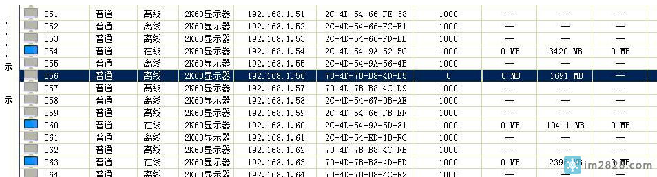 单台客户机正常开机,无法联网